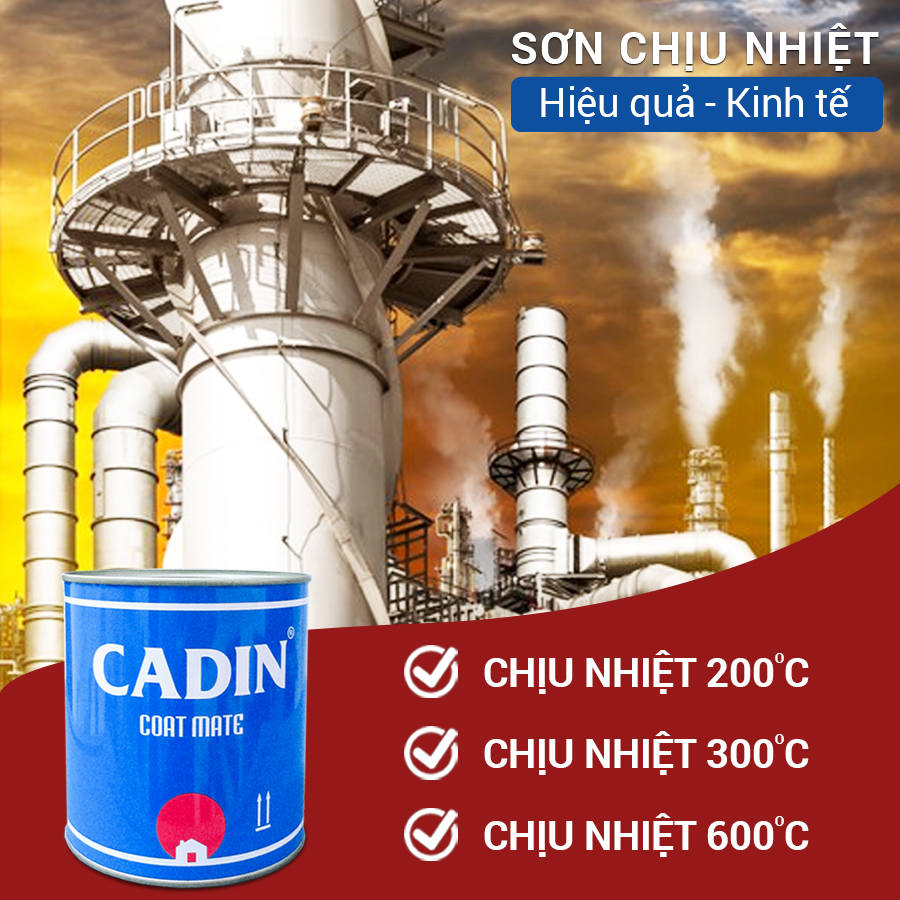 Sơn chịu nhiệt Cadin