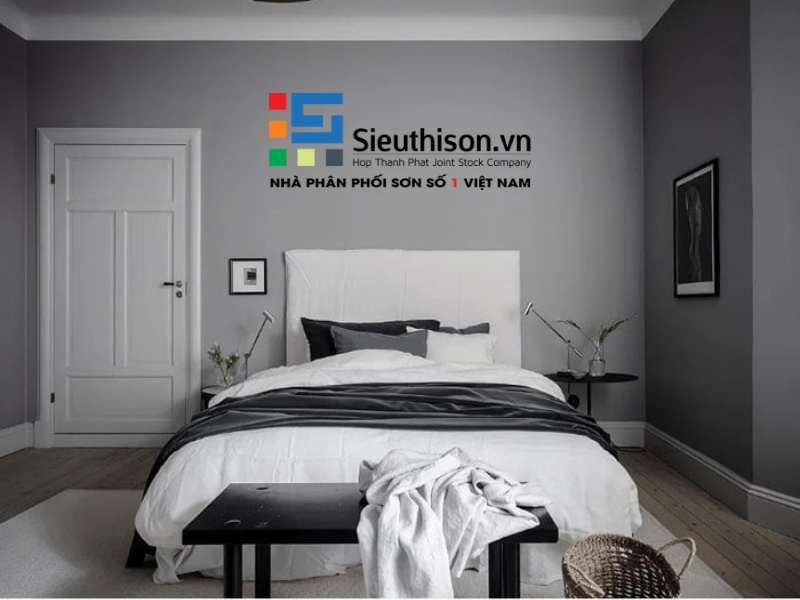 sơn tường trang trí phòng ngủ