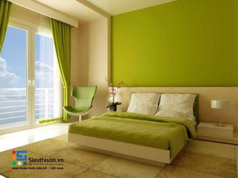 sơn phòng ngủ hợp với người mệnh Mộc