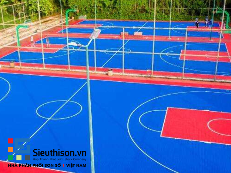 sơn epoxy cho sân tennis