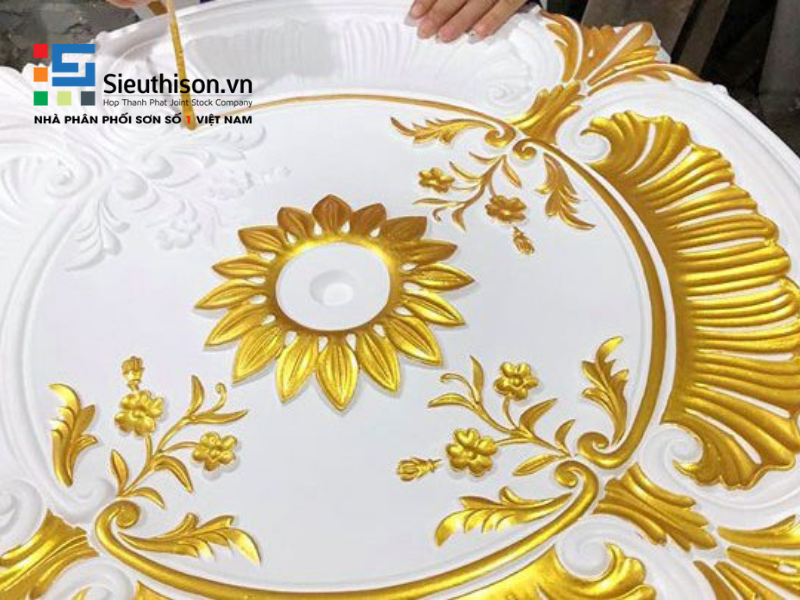 cách thi công sơn vàng đồng