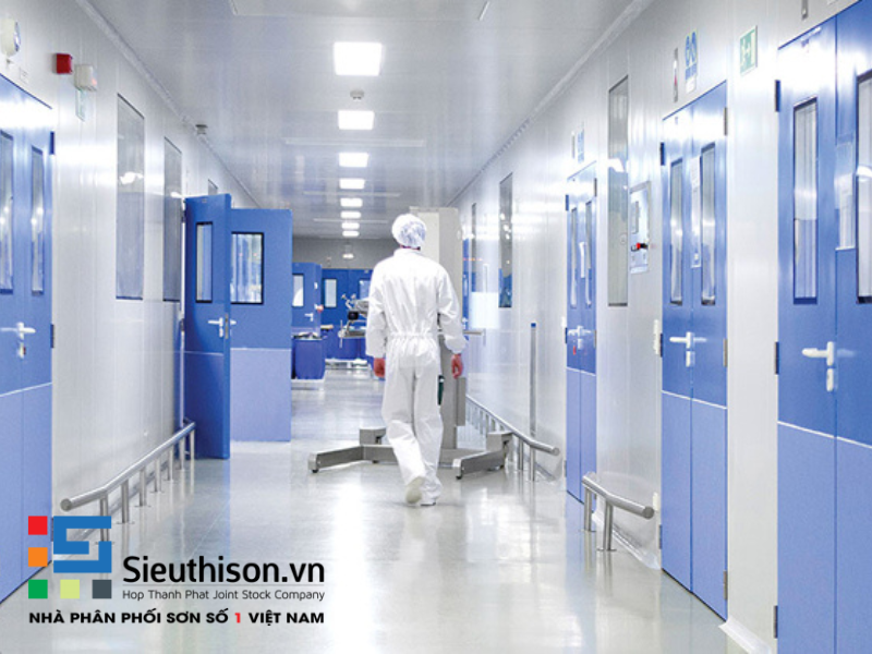 sơn sàn bệnh viện bằng sơn epoxy