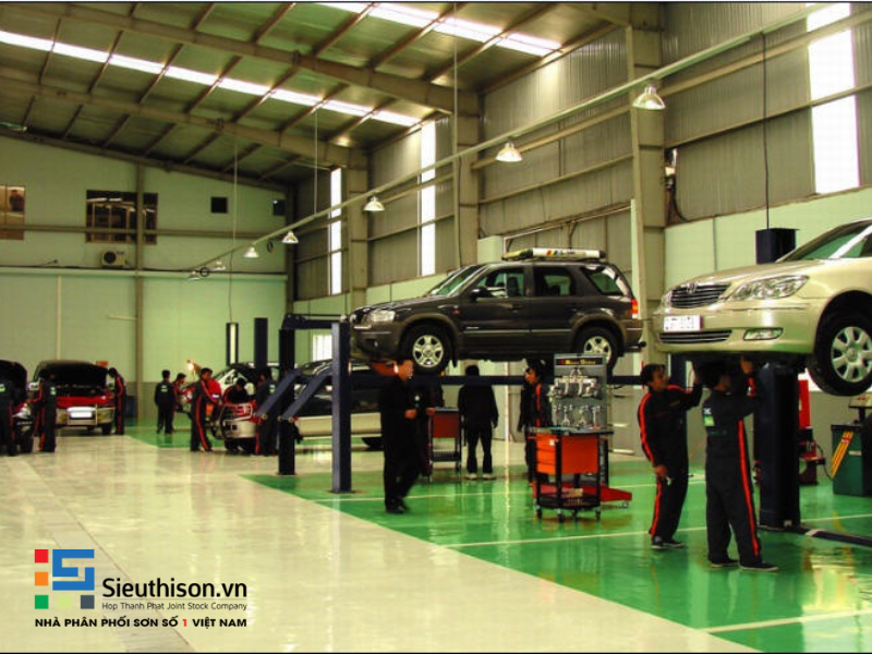 giá sơn epoxy cho sàn gara 