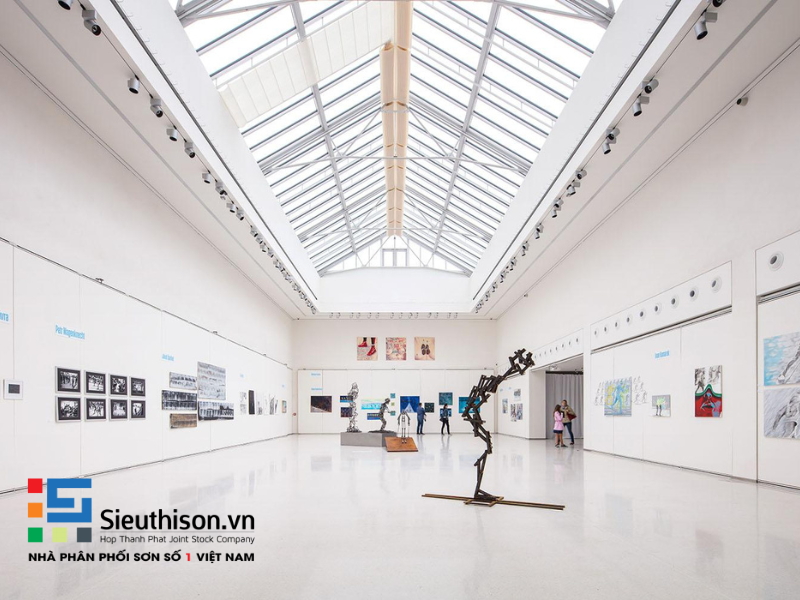 sơn sàn epoxy cho phòng triển lãm