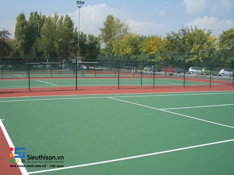 sơn epoxy sân tennis