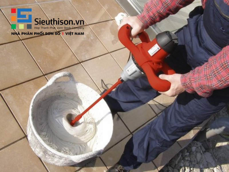cách pha sơn chống thấm đúng tỷ lệ