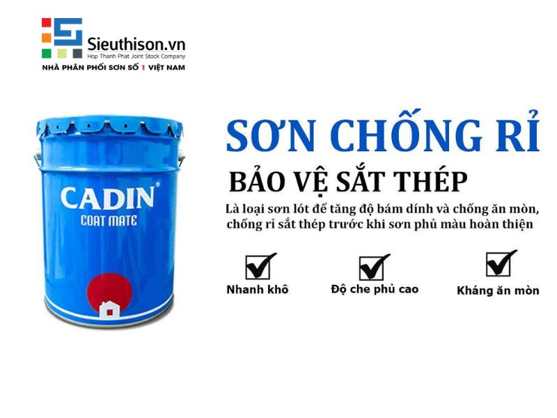 sơn chống rỉ CADIN