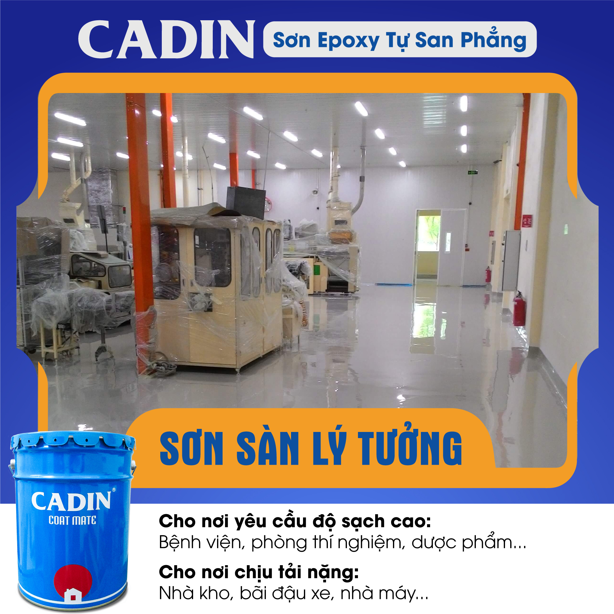 sơn epoxy tự san phẳng CADIN