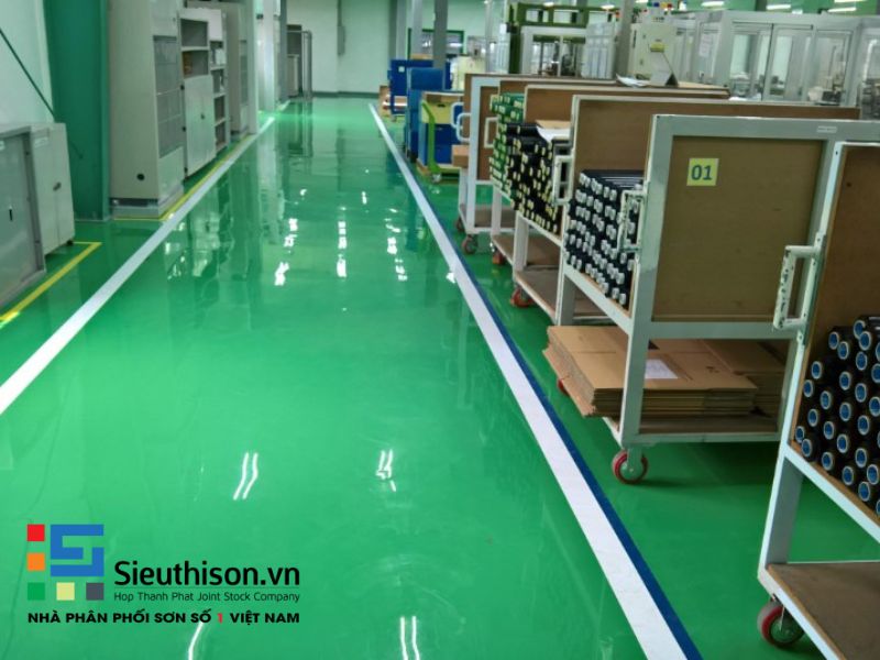 ứng dụng của sơn epoxy tự san phẳng