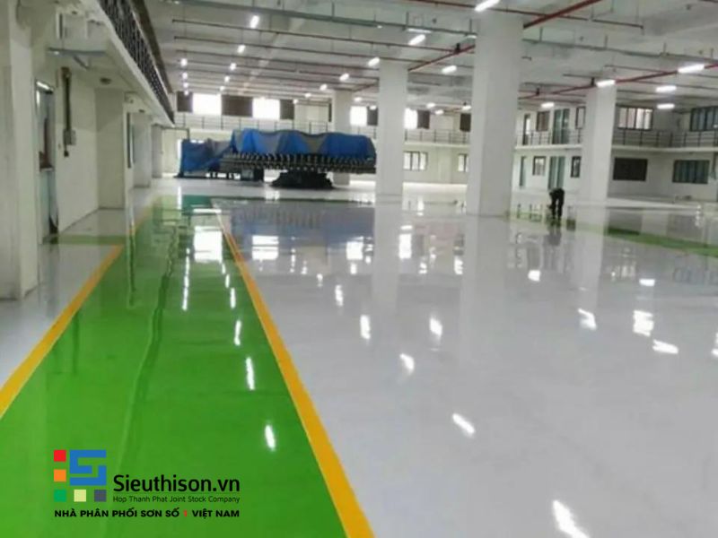 bề mặt nền sơn epoxy