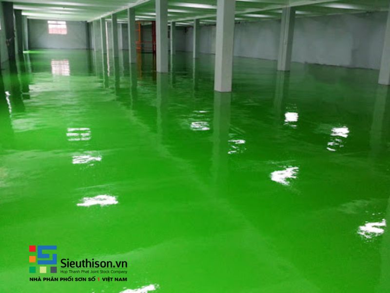 thi công lớp sơn phủ epoxy