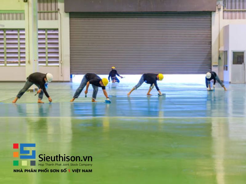 sơn sàn epoxy nhà xưởng