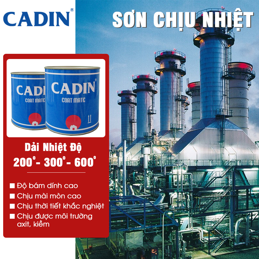 sơn chịu nhiệt CADIN