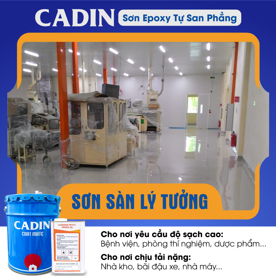 sơn epoxy tự san phẳng CADIN