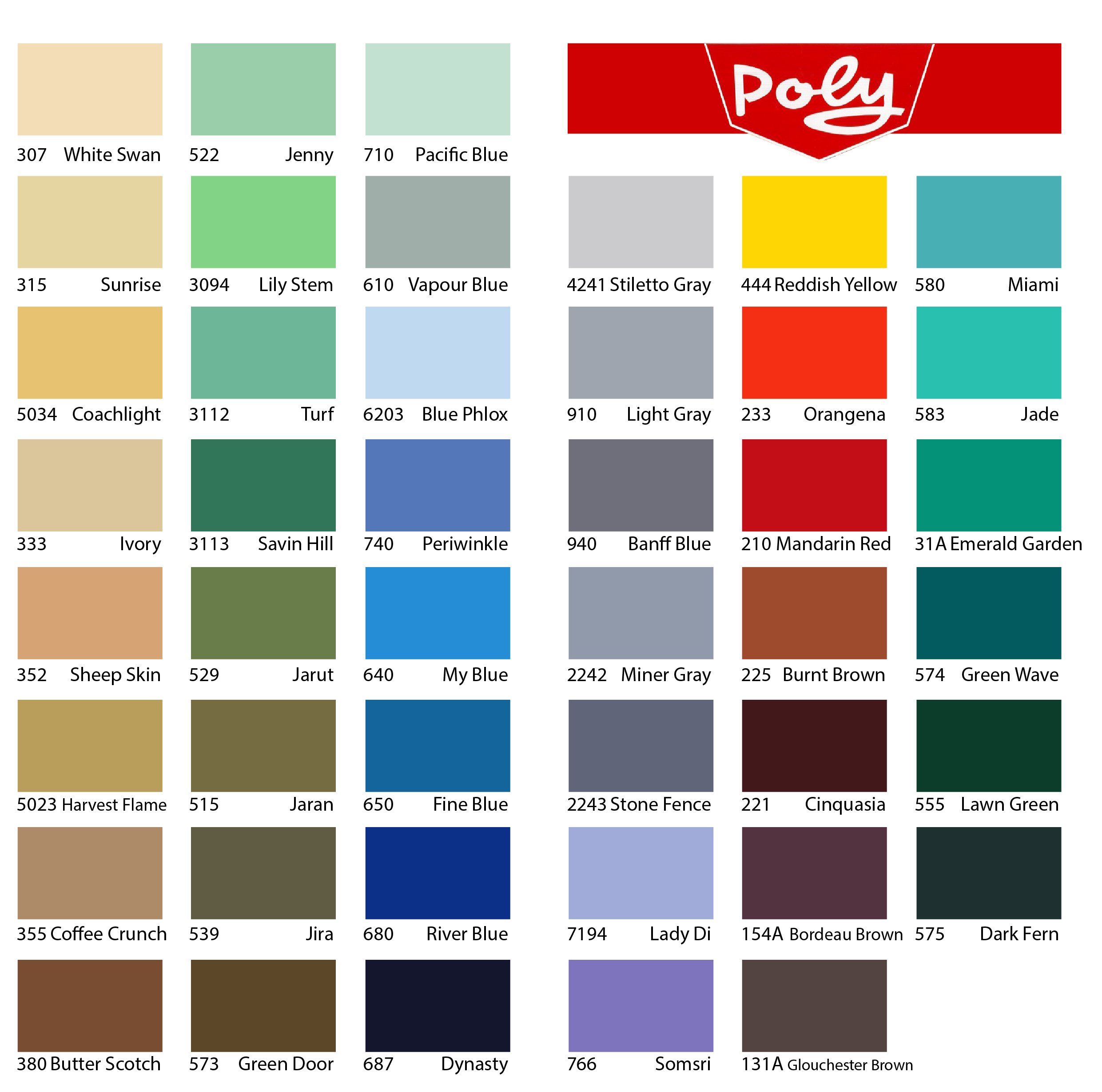 Bảng màu sơn đầu Expo Poly Alkyd: Được thiết kế cho nhiều kiểu trang trí nhà cửa, bảng màu sơn đầu Expo Poly Alkyd mang lại cho bạn những màu sắc đẹp mắt và lâu bền.
