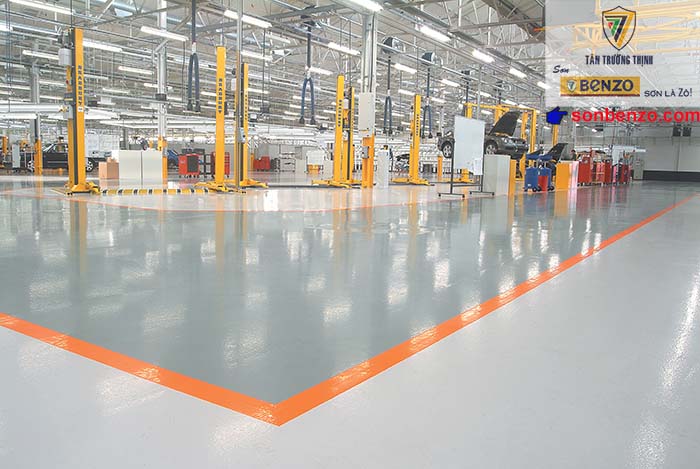 Thi công sơn epoxy cho nền nhà xưởng
