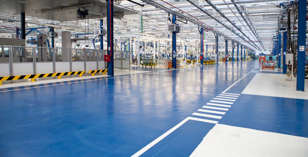 TÌM HIỂU VỀ SƠN EPOXY KẺ VẠCH NHÀ XƯỞNG, BÃI ĐỖ XE